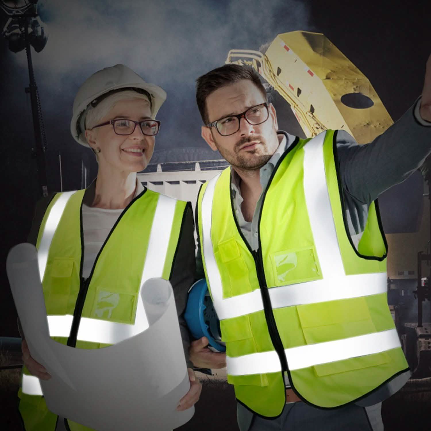 Reflective Safety Vest High Visible Waistcoat Outdoor Recreation - Tophatter Daily Deals