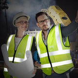 Reflective Safety Vest High Visible Waistcoat Outdoor Recreation - Tophatter Daily Deals