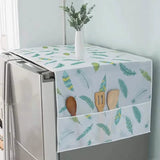 Refrigerator and Washing Machine Dust Covers with Pockets Feather Furniture & Decor - Tophatter Daily Deals