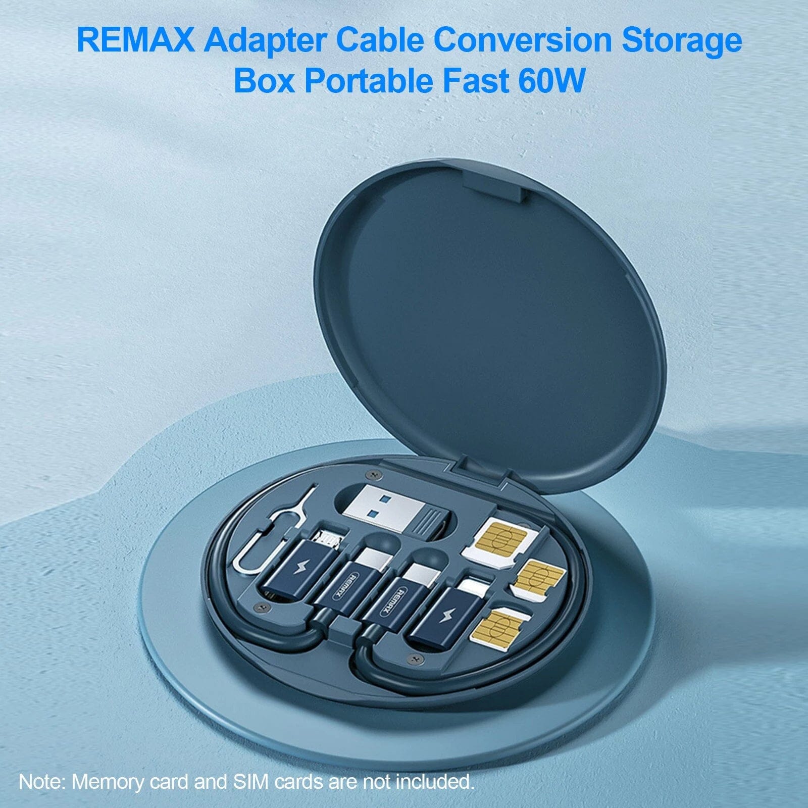 Remax Cable Adapter Storage Box Phone Holder Phone Holder - Tophatter Daily Deals