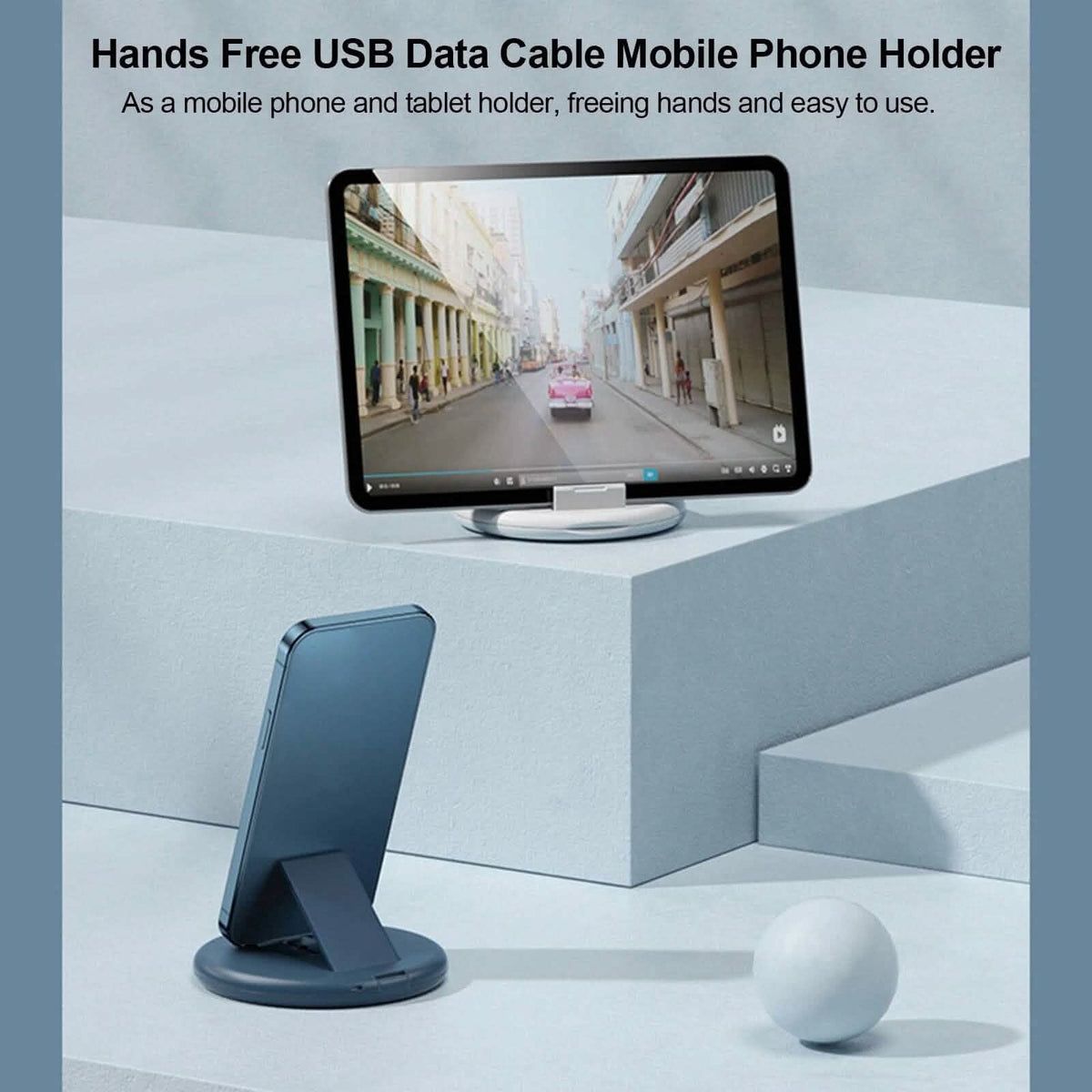 Remax Cable Adapter Storage Box Phone Holder Phone Mounts & Holders - Tophatter Daily Deals