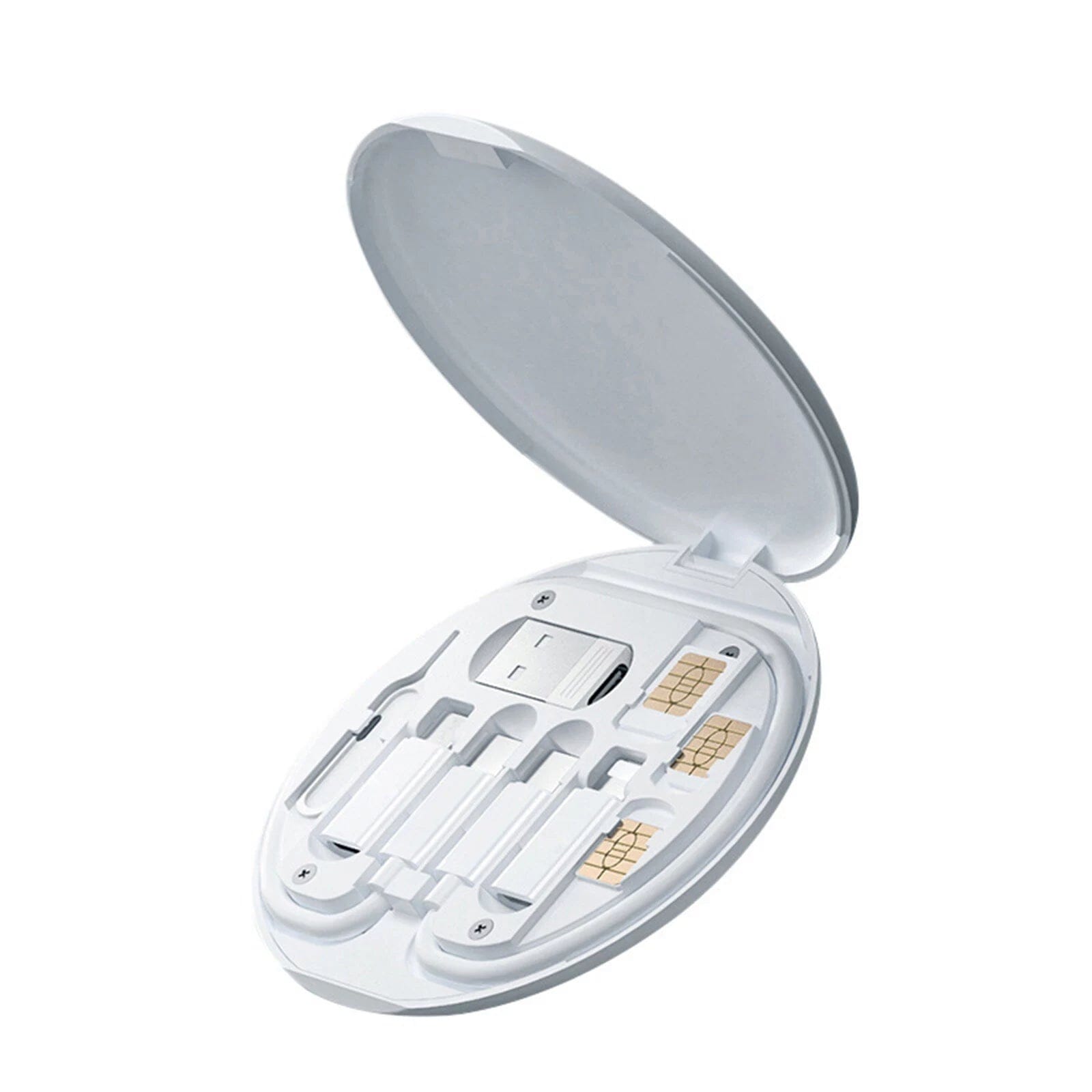 Remax Cable Adapter Storage Box Phone Holder White Phone Holder - Tophatter Daily Deals