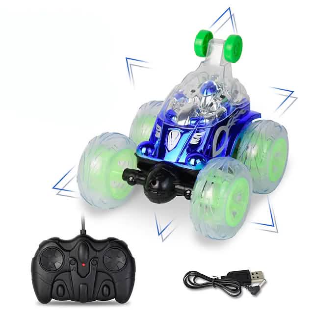 Remote Control Stunt Car RC Car Toy Blue Toys & Games - Tophatter Daily Deals