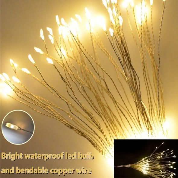 Remote Control Waterproof Christmas Fireworks LED String Lights LED String Lights - Tophatter Daily Deals