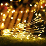 Remote Control Waterproof Christmas Fireworks LED String Lights LED String Lights - Tophatter Daily Deals