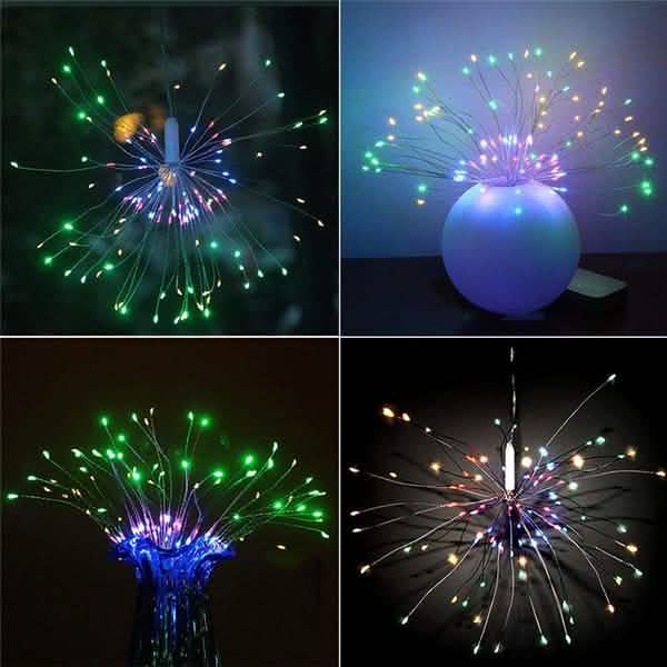 Remote Control Waterproof Christmas Fireworks LED String Lights LED String Lights - Tophatter Daily Deals