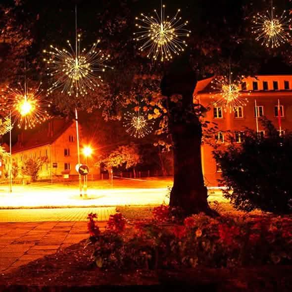 Remote Control Waterproof Christmas Fireworks LED String Lights LED String Lights - Tophatter Daily Deals