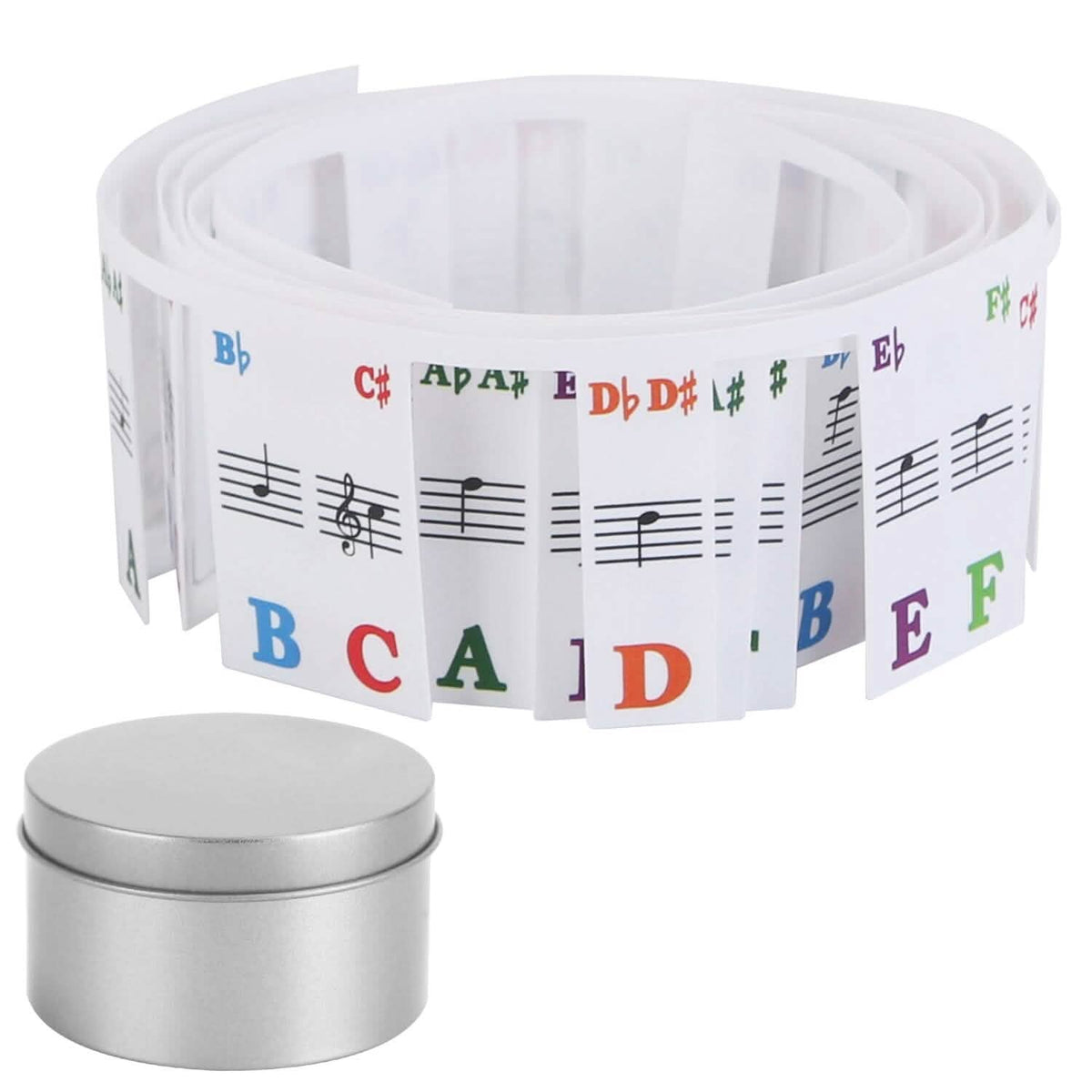 Removable PVC Piano Keyboard Stickers 61-Key Toys & Games - Tophatter Daily Deals