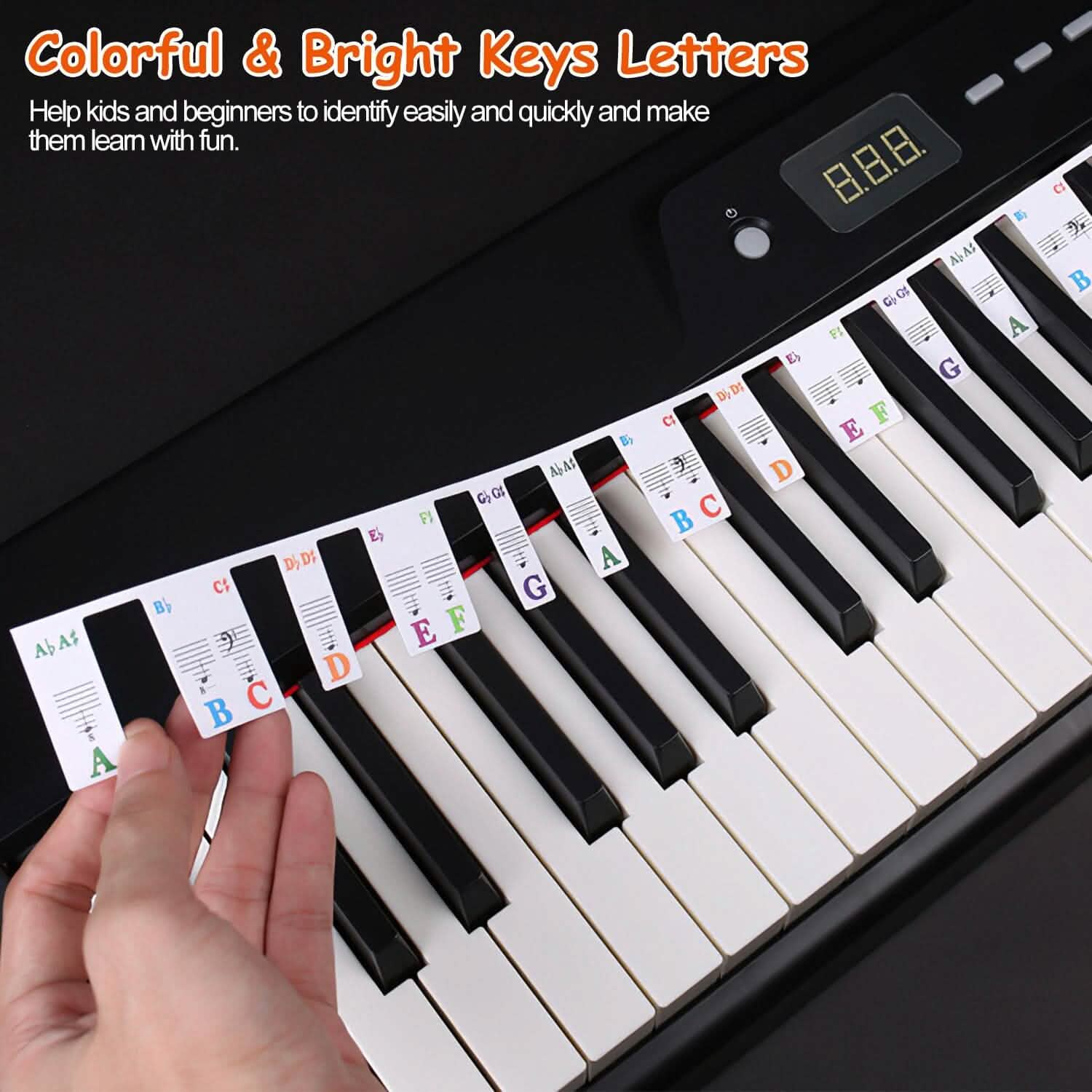 Removable PVC Piano Keyboard Stickers Toys & Games - Tophatter Daily Deals