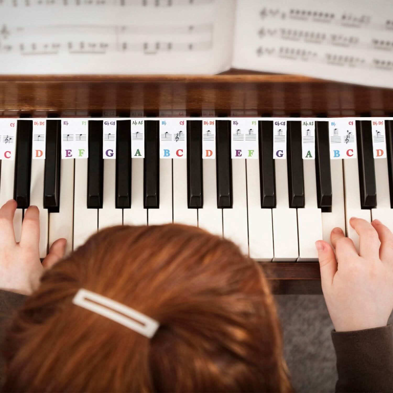 Removable PVC Piano Keyboard Stickers Toys & Games - Tophatter Daily Deals