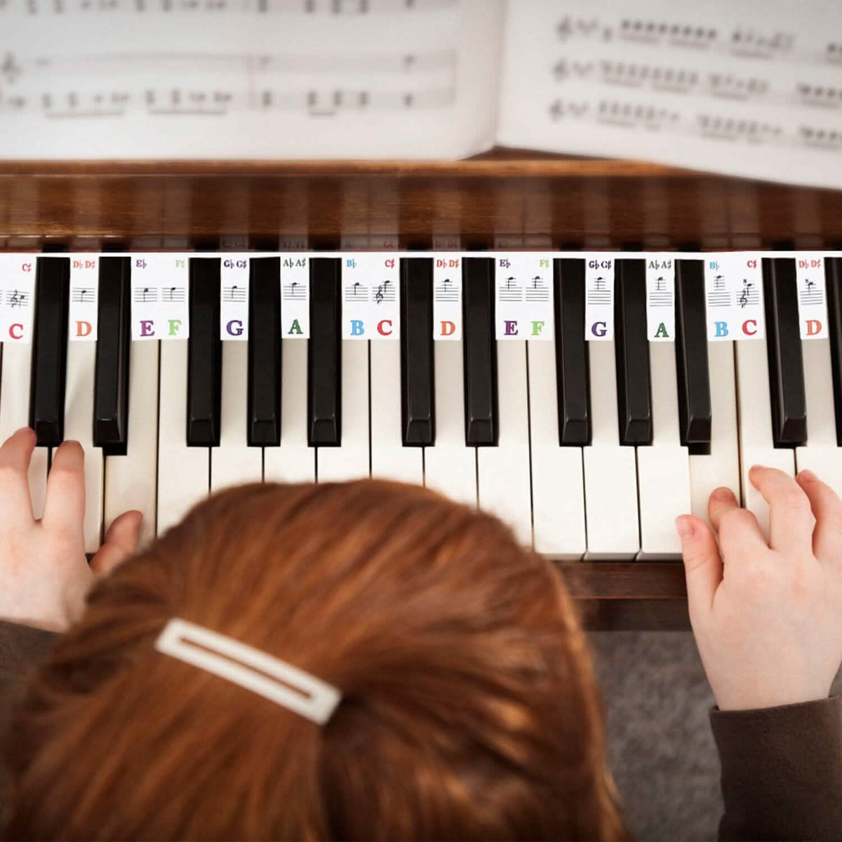 Removable PVC Piano Keyboard Stickers Toys & Games - Tophatter Daily Deals