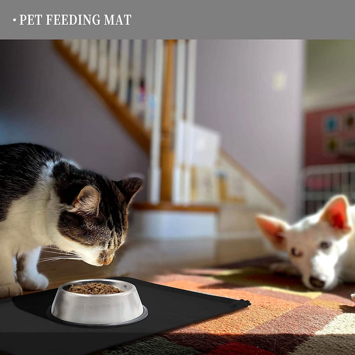 Reopet Silicone Dog Cat Bowl Mat Non-Stick Food Pad Pet Supplies - Tophatter Daily Deals