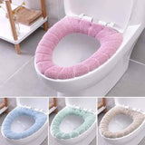 Toilet Seat Soft Thick Washable Cover Pad Protector Bath - Tophatter Daily Deals