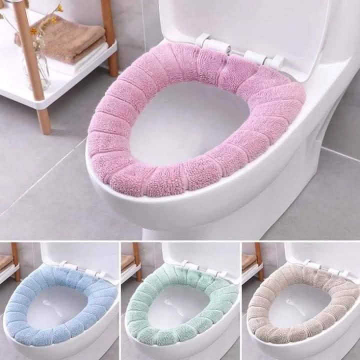 Toilet Seat Soft Thick Washable Cover Pad Protector Bath - Tophatter Daily Deals