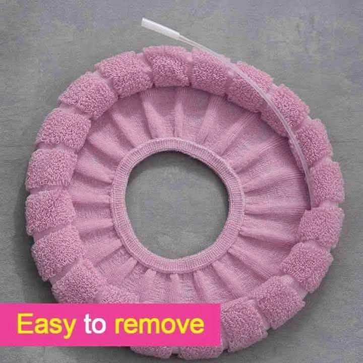 Toilet Seat Soft Thick Washable Cover Pad Protector Bath - Tophatter Daily Deals