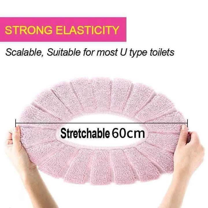 Toilet Seat Soft Thick Washable Cover Pad Protector Bath - Tophatter Daily Deals