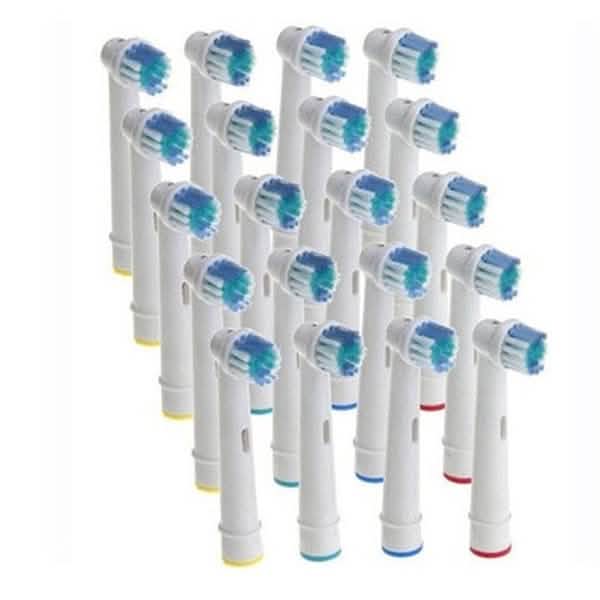 Replacement Electric Toothbrush Head for Oral-B 20-Piece Beauty & Personal Care - Tophatter Daily Deals