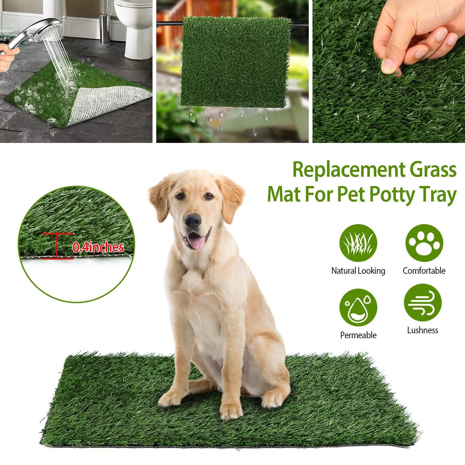 Replacement Grass Mat for Pet Potty Tray Pet Supplies - Tophatter Daily Deals