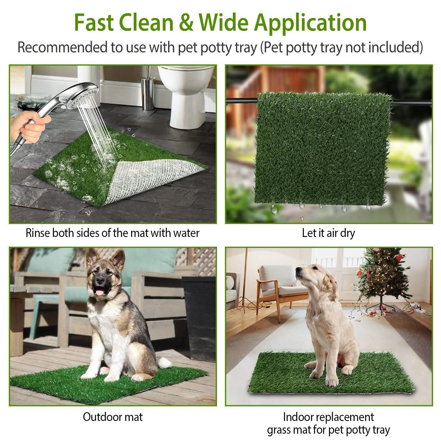 Replacement Grass Mat for Pet Potty Tray Pet Supplies - Tophatter Daily Deals