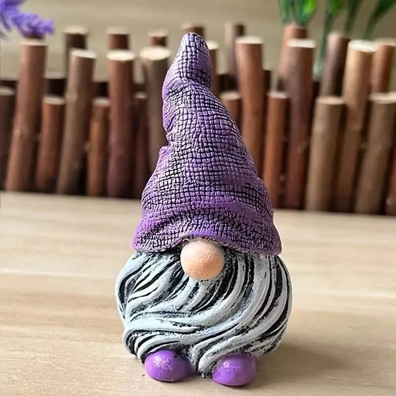 Resin Garden Gnome Statue Purple Garden & Patio - Tophatter Daily Deals