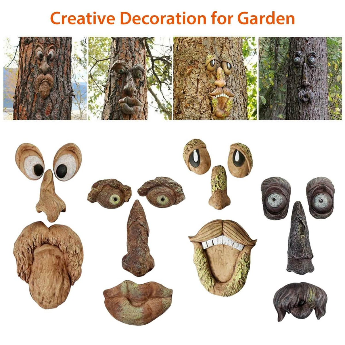 Resin Old Man Tree Hugger Bark Garden & Patio - Tophatter Daily Deals