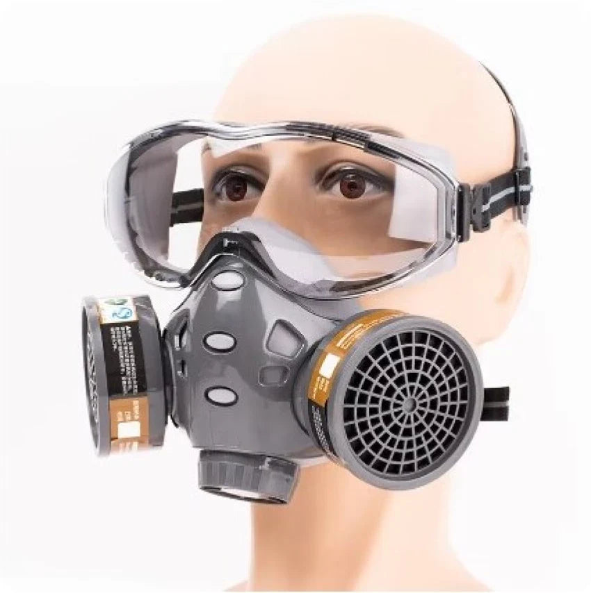 GAS MASK WITH SAFETY GOOGLES & DUST RESPIRATOR - Tophatter's Army Deals GADGETS - Tophatter Daily Deals