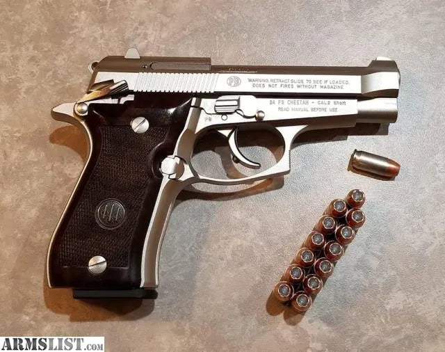RETAY 84FS BLANK GUN - SHINY CHROME - Tophatter's Army Deals BLANK GUNS - Tophatter Daily Deals