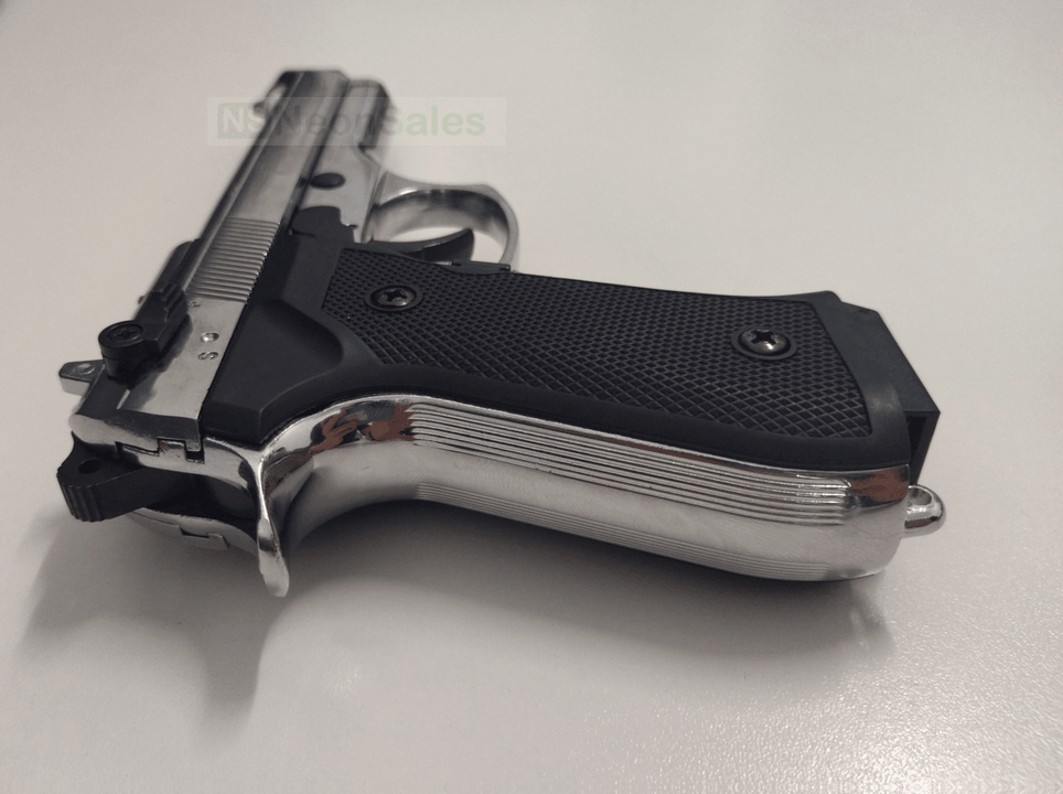 RETAY MOD 92 BLANK GUN- SHINY CHROME - Tophatter's Army Deals BLANK GUNS - Tophatter Daily Deals