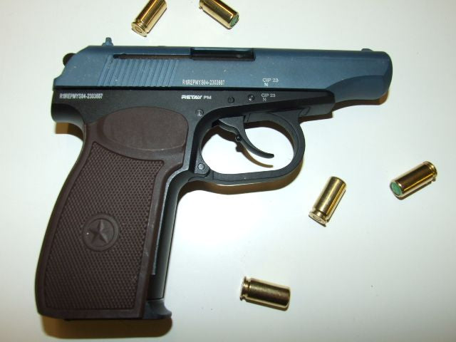 RETAY PM MAKAROV BLANK GUN - BLACK - Tophatter's Army Deals BLANK GUNS - Tophatter Daily Deals
