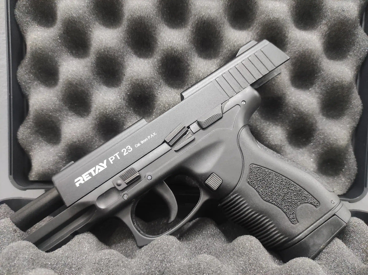 RETAY PT23 BLANK GUN - BLACK - Tophatter's Army Deals BLANK GUNS - Tophatter Daily Deals