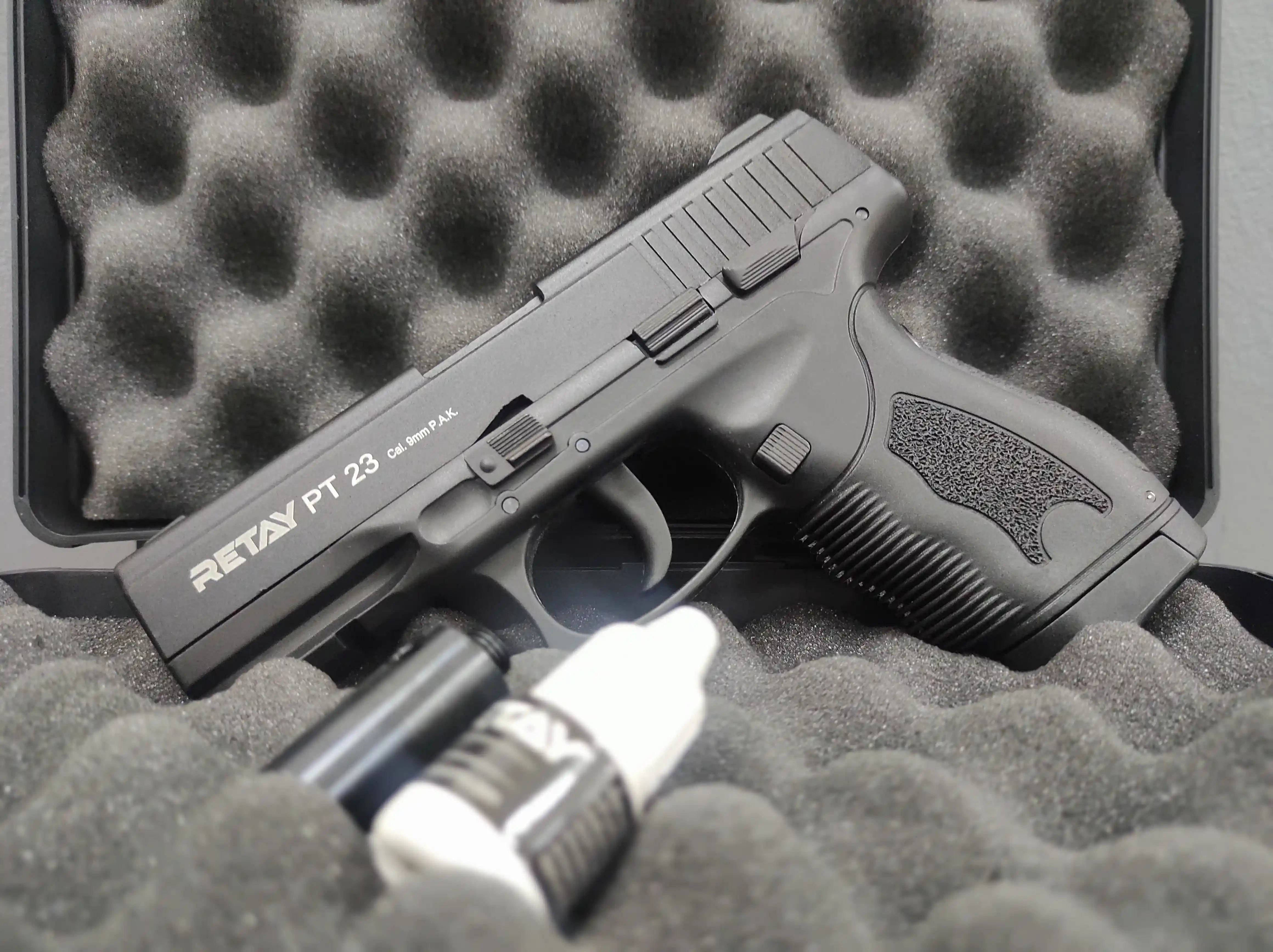 RETAY PT23 BLANK GUN - BLACK - Tophatter's Army Deals BLANK GUNS - Tophatter Daily Deals