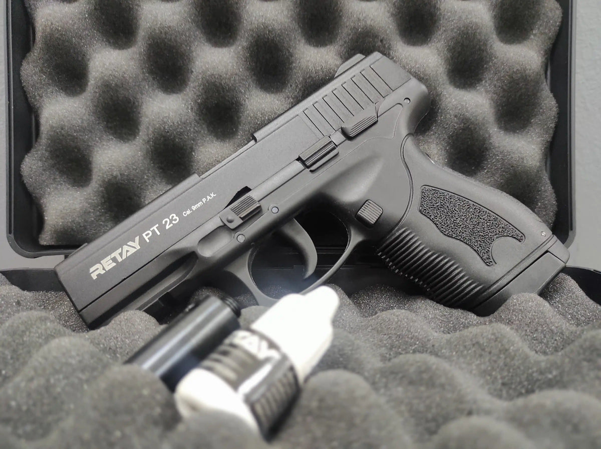RETAY PT23 BLANK GUN - BLACK - Tophatter's Army Deals BLANK GUNS - Tophatter Daily Deals