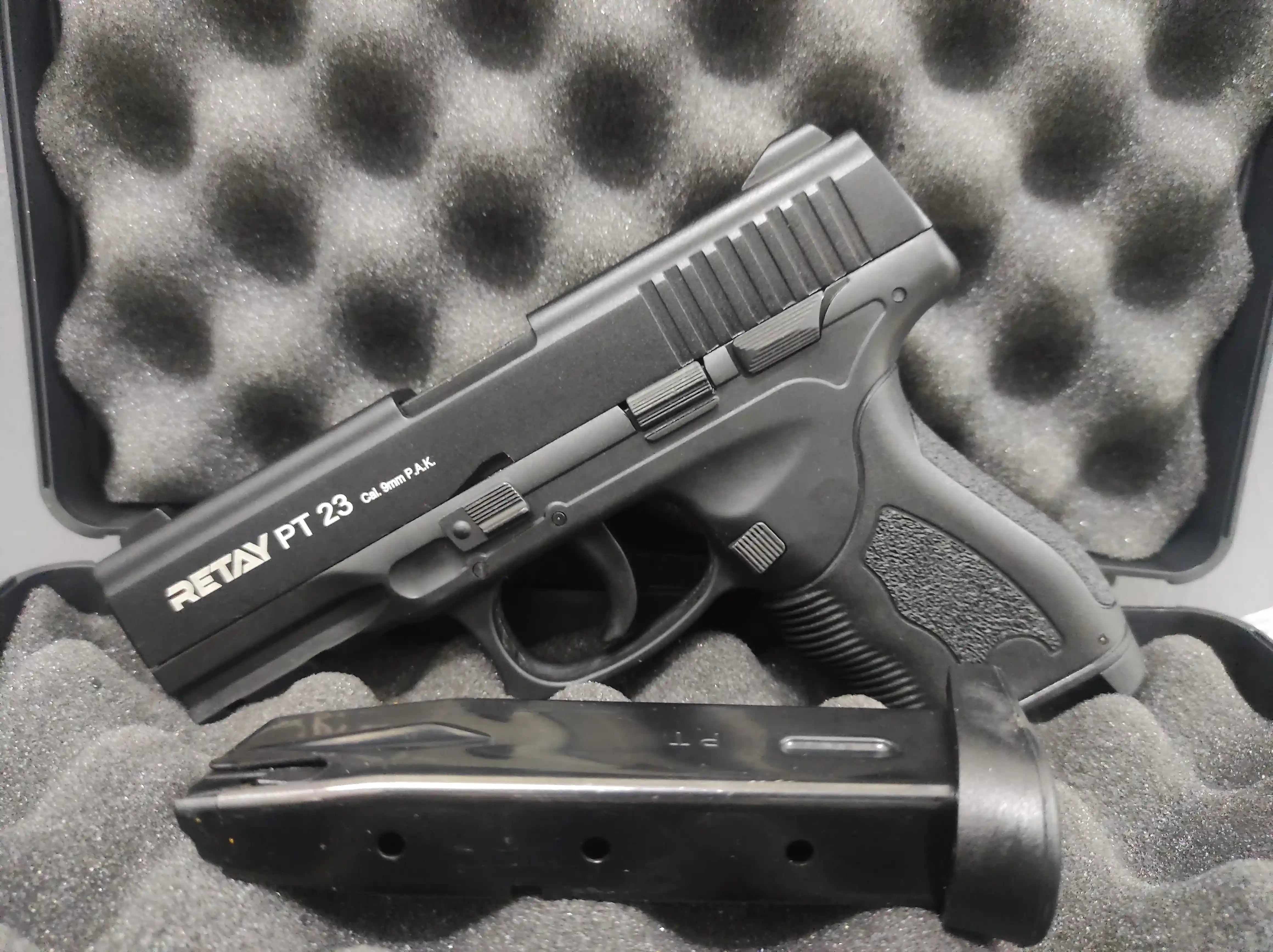 RETAY PT23 BLANK GUN - BLACK - Tophatter's Army Deals BLANK GUNS - Tophatter Daily Deals