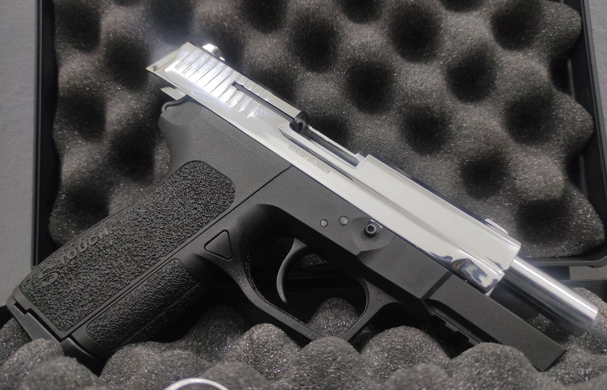 RETAY S2022 BLANK GUN - SHINY CHROME - Tophatter's Army Deals BLANK GUNS - Tophatter Daily Deals