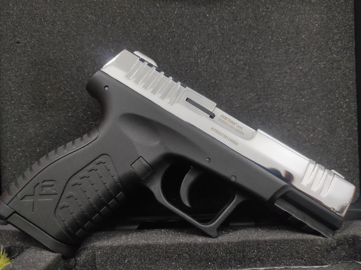RETAY XR BLANK GUN - SHINY CHROME - Tophatter's Army Deals BLANK GUNS - Tophatter Daily Deals