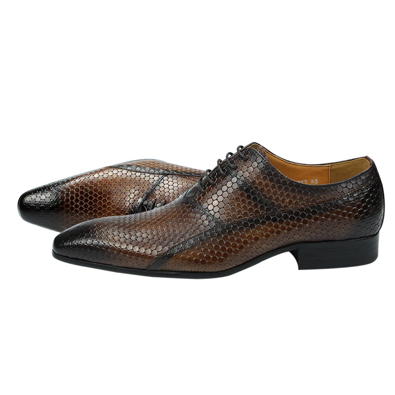 Retro Business Exquisite Carved Dress Office Oxfords Shoes Men Dresses Shoes - Tophatter Daily Deals