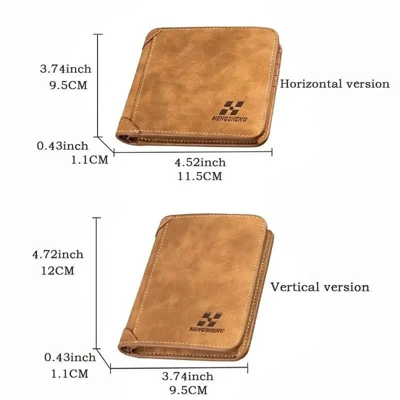 Retro Leather Card Holder for Men Handbags & Wallets - Tophatter Daily Deals