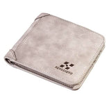 Retro Leather Card Holder for Men Gray Horizontal Handbags & Wallets - Tophatter Daily Deals