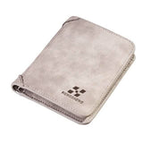 Retro Leather Card Holder for Men Gray Vertical Handbags & Wallets - Tophatter Daily Deals
