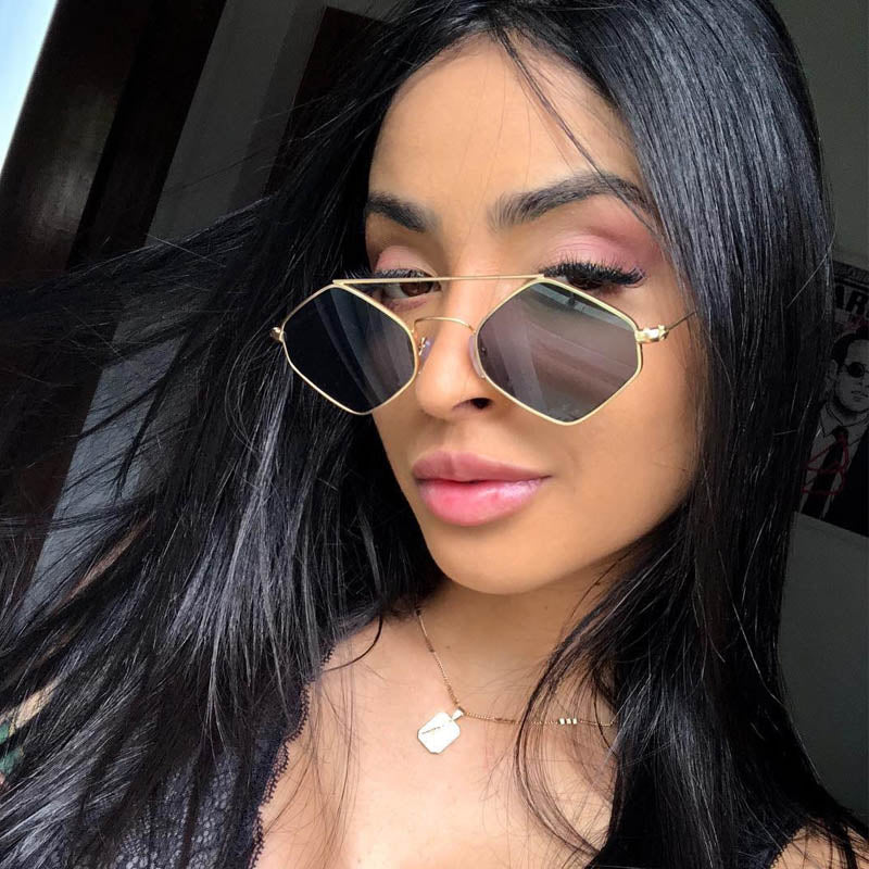 Women Retro Metal Double Beam Wild Punk Eyeglasses Sunglasses - Tophatter Daily Deals