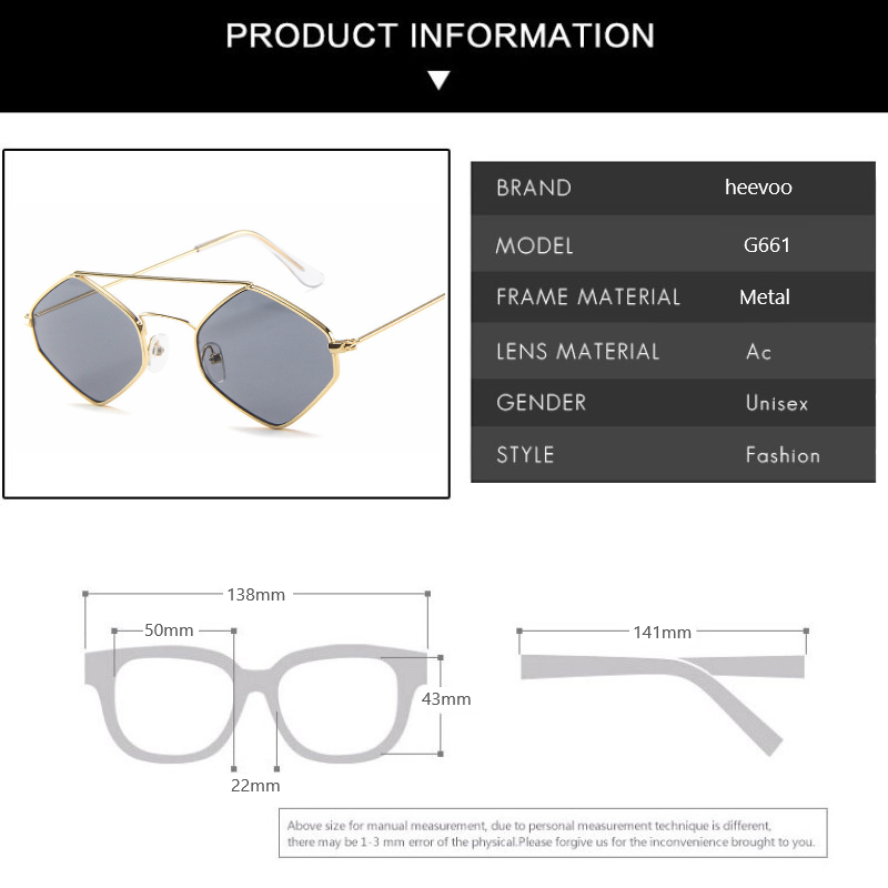 Women Retro Metal Double Beam Wild Punk Eyeglasses Sunglasses - Tophatter Daily Deals