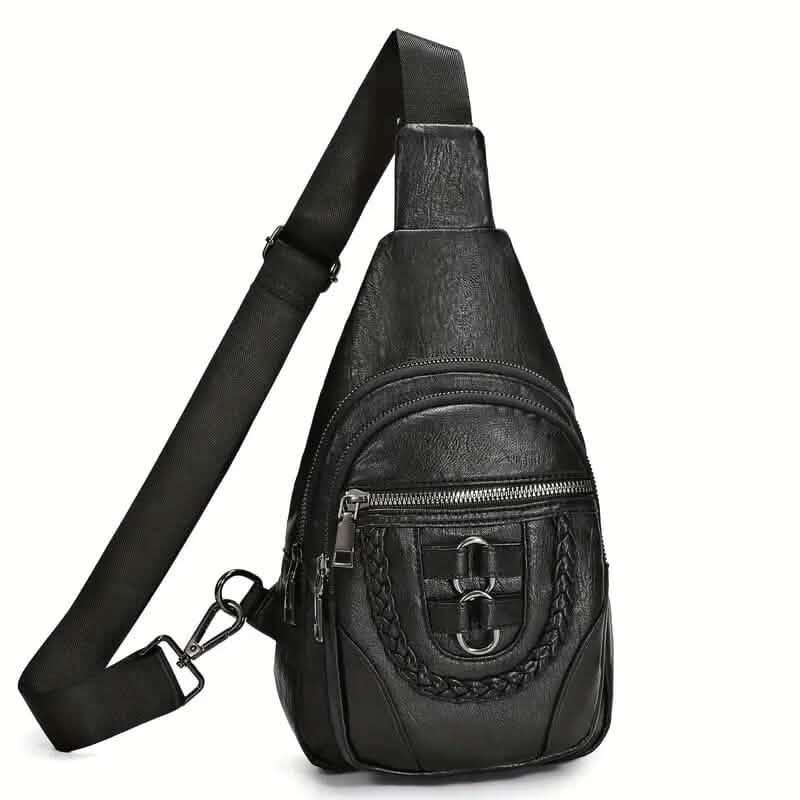 Retro PU Leather Crossbody Bag Black Handbags & Wallets - Tophatter Daily Deals