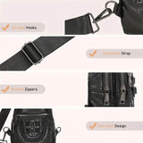 Retro PU Leather Crossbody Bag Handbags & Wallets - Tophatter Daily Deals