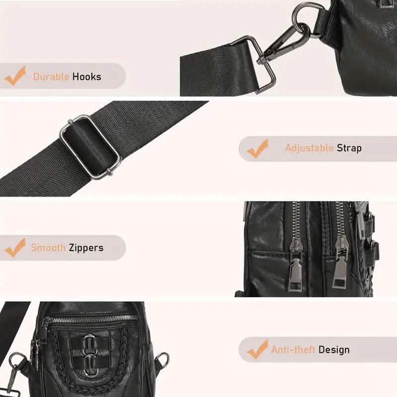 Retro PU Leather Crossbody Bag Handbags & Wallets - Tophatter Daily Deals