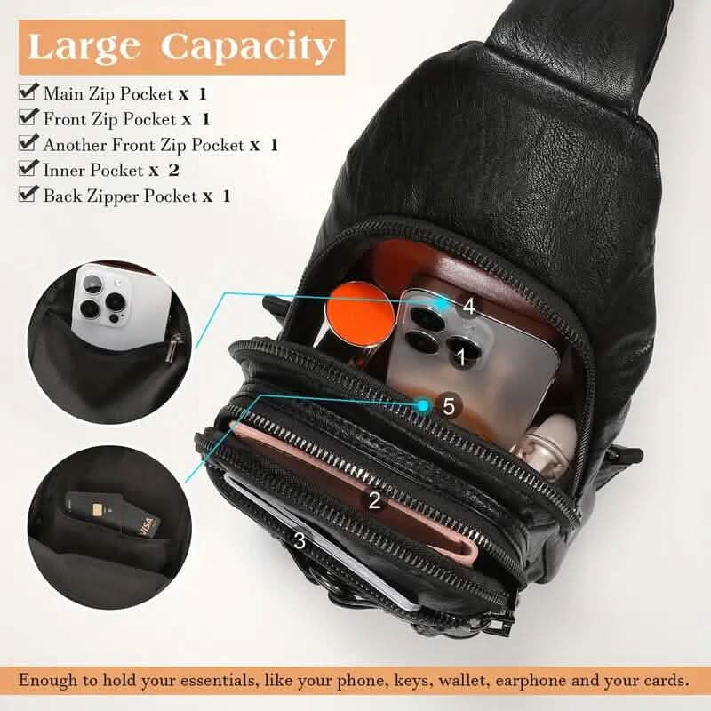 Retro PU Leather Crossbody Bag Handbags & Wallets - Tophatter Daily Deals