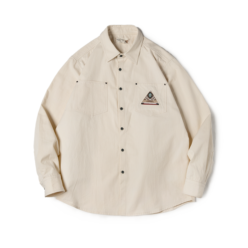 Retro Sleeve Patchwork Pocket Totem Shirt Men's Clothing - Tophatter Daily Deals