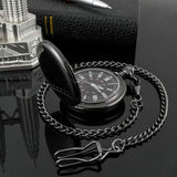 Retro Smooth Men Pocket Watch with Chain Watches - Tophatter Daily Deals