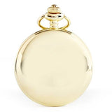 Retro Smooth Men Pocket Watch with Chain Gold Watches - Tophatter Daily Deals