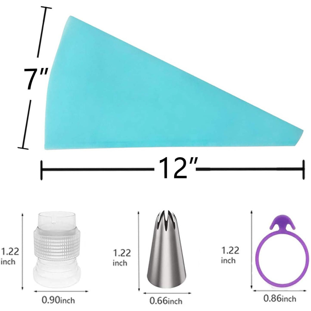 Reusable Cake Piping Bags and Tips Set Kitchen Tools & Gadgets - Tophatter Daily Deals