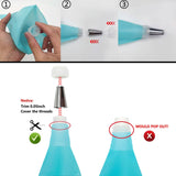Reusable Cake Piping Bags and Tips Set Kitchen Tools & Gadgets - Tophatter Daily Deals